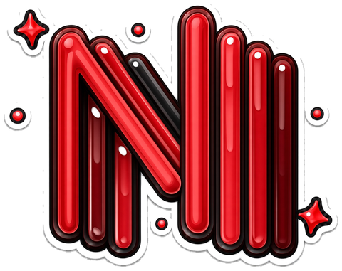 N sticker
